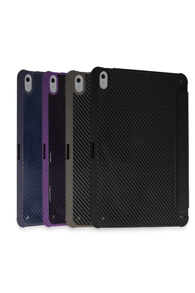 NewFace iPad Pro 11 (2024) Case Color Carbon Tablet Case - Deep Purple Alsat