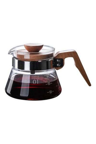 HALAMODO Coffee Server Clear/Brown/Black 17x14x17cm