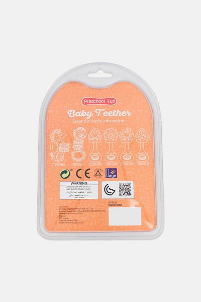 Preschool Fun Huanger Mushroom Baby Teether, Assorted
