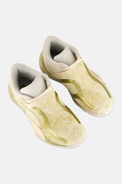 Puma Men Rise Nitro Lace Up Running Shoes, Gold