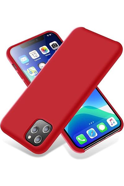 Generic جراب سيليكون لهاتف iPhone 11 Pro Max، جراب هاتف واقٍ كامل الجسم بملمس حريري ناعم،