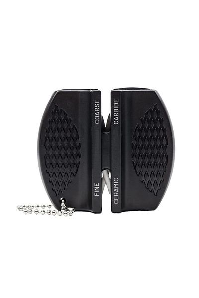 Depox Portable Knife Sharpener, Carry Sharp, 2 Modes, Black