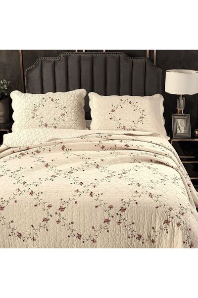 Orange Bed & Bath بيبي بريث | غطاء سرير قطني ١٠٠٪؜ مزدوج، ٣ قطع