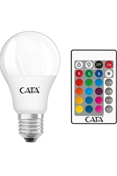 Cata E-27 Duya Takılabilen Uzaktan Kumandalı RGB Led Ampul 9W
