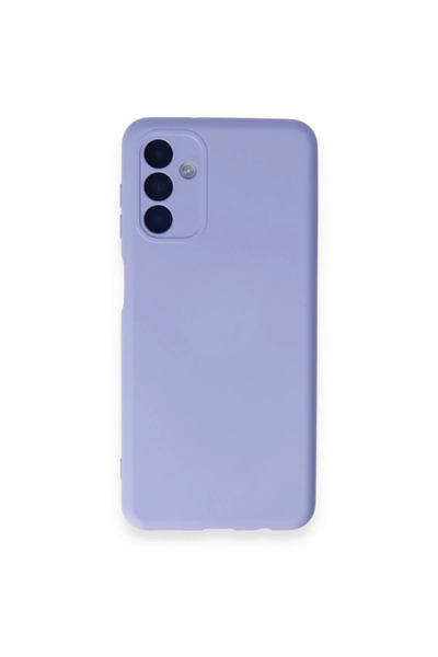 NewFace حافظة سامسونج جالاكسي A14 4G من السيليكون المخملي الداخلي - أرجواني ZRNET