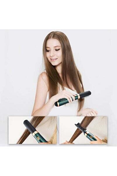 HALAMODO 3-in-1 Hair Dryer Brush Green/Black