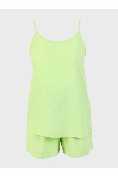 Refka Costum de pijama cu textura moale - Lime -