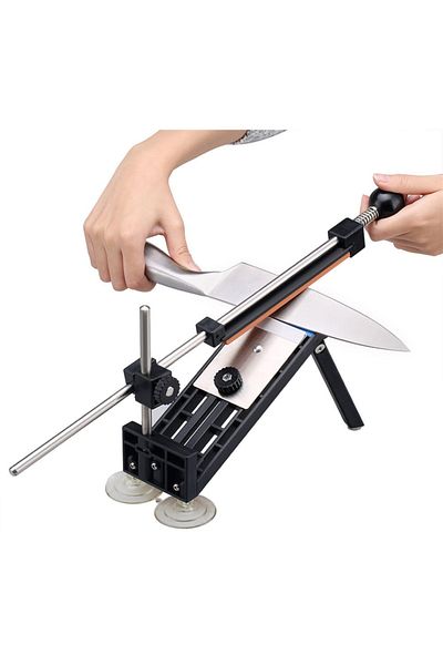 Depox Knife sharpening system, Master Chef, non-stick, black