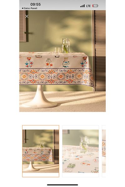 Madame Coco Τραπεζομάντηλο M.C Lendina PVC - Πολύχρωμο - 140x140 cm