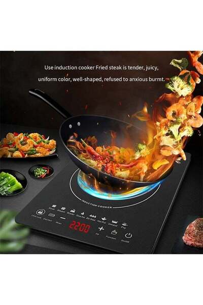 fulina 2200W Induction Cooktop,With Touch Control Sensor Panel,LED Screen,Electric Heater for Kitchen