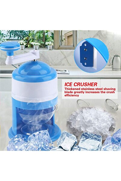 COOYA Portable Ice Crusher,Fast Smashing,Mini Hand-operated Kitchen Tool for Home,Blue