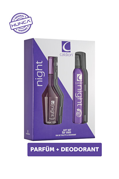 Caldion Night Erkek Parfüm Seti ( Parfüm Edt 100 ml Deodorant 150 ml )