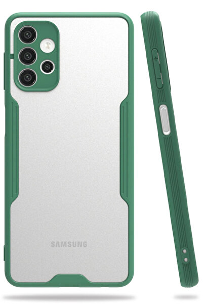 NewFace حافظة سامسونج جالاكسي A52 سيليكون بلاتينيوم - أخضر Hnzrn