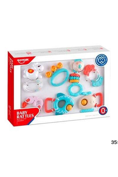 HALAMODO 7-Piece Teether Rattle Toys Set