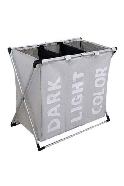 HALAMODO Multipurpose Laundry Basket Grey 64x38x58cm