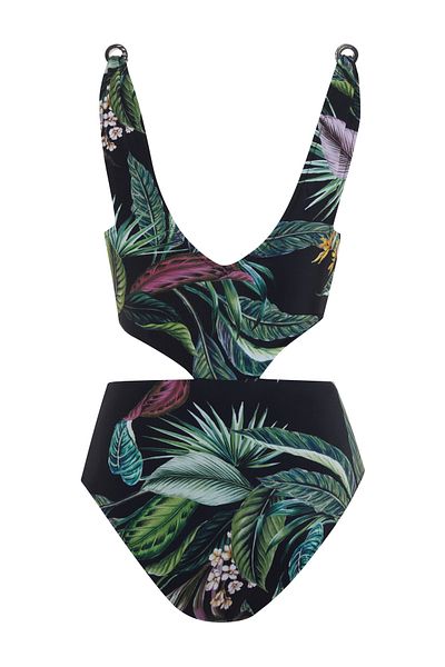 AQUELLA Patterned Knot Detail Swimsuit