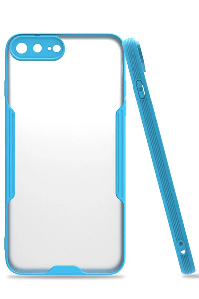 NewFace iPhone 7 Plus Case Platinum Silicone - Blue Sptgl