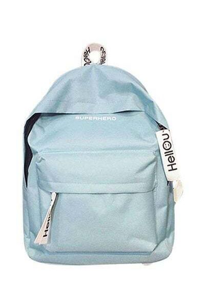 HALAMODO Adjustable Straps Backpack Blue