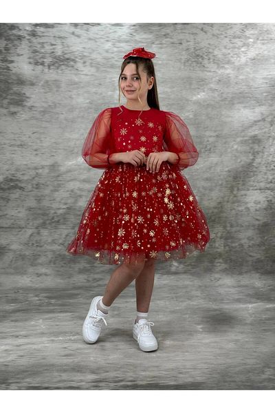 defada Red Star Tutu pufos fetita rochie de seara petrecere aniversare eibise