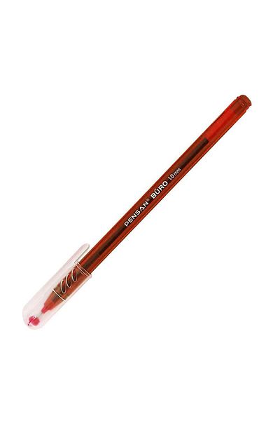 Pensan 2270 Ballpoint Pen 1.0 mm 50 Pieces - Red