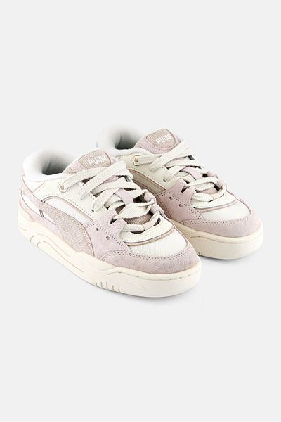 Puma Kids Boy 180 Corduroy Lace Up Outdoor Shoes, Off White/Grey