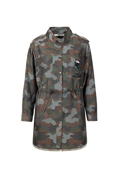 SCL Jachetă cu model de camuflaj cu buzunar