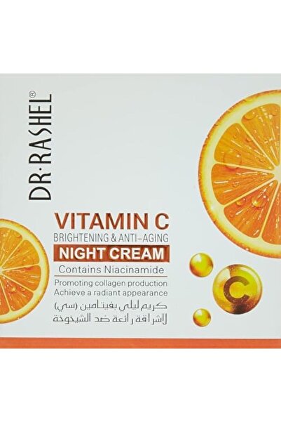 DR.RASHEL Dr. Rashel Vitamin C Brightening & Anti-Aging Night Cream, White - 50g