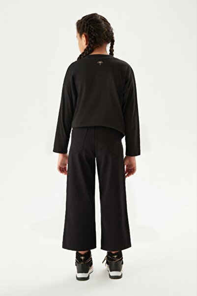 Tyess BG Store Kız Çocuk Siyah Pantolon 23FW0TJ4222