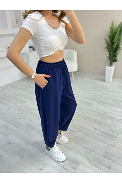 İrka Moda Modal Kumaş Şalvar Lacivert