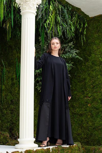 YAFA CLOTHING & ACCESSORIES Dressabaya Double Suit Black