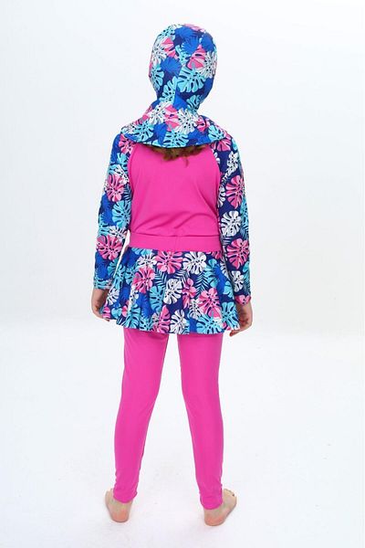 Ysferbutik Girl's Swimsuit with Hijab Waiter Size