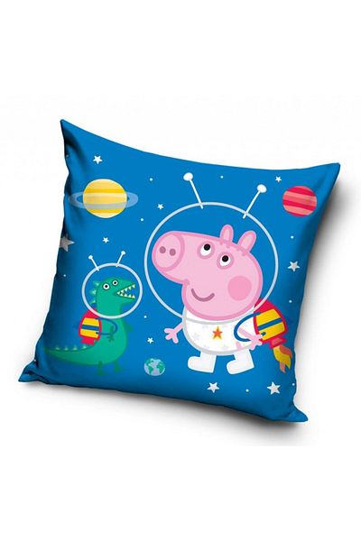 Peppa Pig Multicolored pillow, diameter 40x40 cm, Space, Peppa Pig