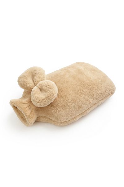 Özgüner Oyuncak Plush Fabric Water Bag Cover – Beige Color, Stylish and Soft Protection