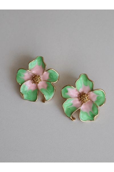 Reorah Collection Green Orchid Earrings