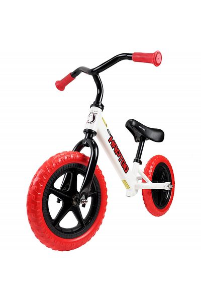 ACTION ONE Bicicleta fara pedale pentru copii Ready, 12 inch, alb cu rosu