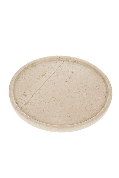 mar&more Μαρμάρινος Δίσκος Rolin Μπεζ 30 cm