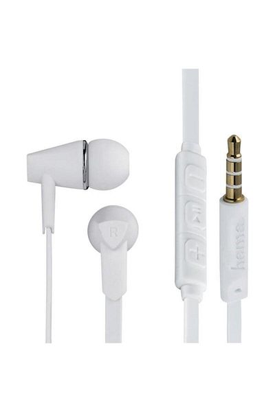 Hama 184008 Joy Wired In Ear Headset White