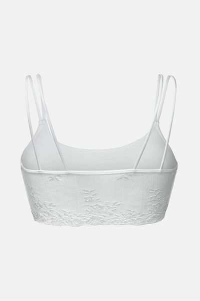 Tchibo Women Non Padded Non Wired Lace Brassiere, White