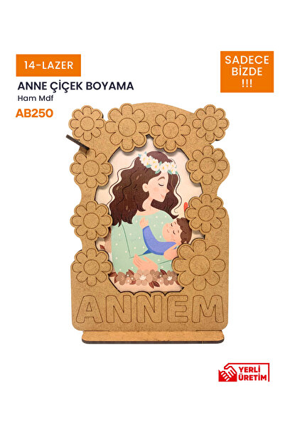 14lazerkesim ANNELER GÜNÜ ÇERÇEVE 5 ADET