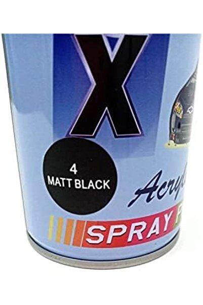 Generic Black Fox Acrylics Spray Paint 400 ml - Mat Black Color