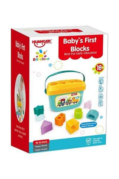 HALAMODO 16-Piece Huanger Block Set 33-0218HE 14x21x14cm