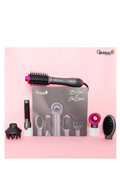 Gjarrah مجموعة مجفف شعر من 5 قطع - مجفف عالي الأداء بقوة 1200 واط مع دوران عك...