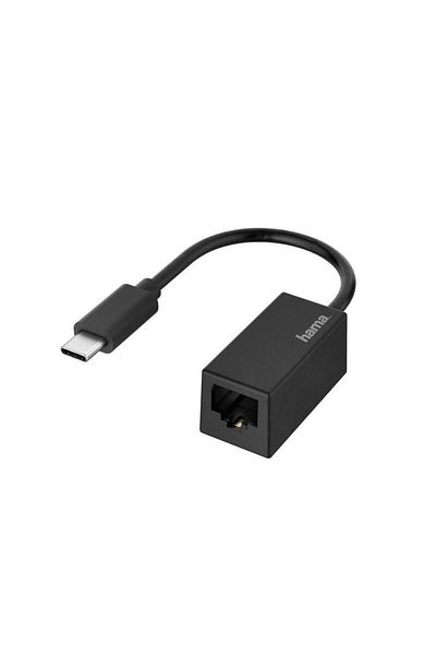 Hama محول شبكة HAMA، قابس USB-C 200322 أسود