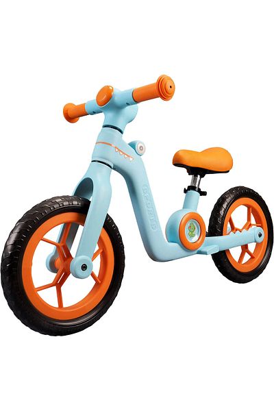 ACTION ONE Bicicleta fara pedale pentru copii Little Dino, 12 inch, blue