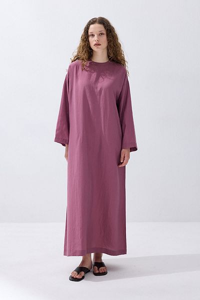Hooopstore Βασικό φόρεμα Lyocell Cupra Plum