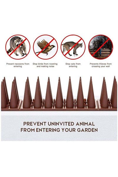 COOYA Bird Spikes for Small Birds, 20Pcs Bird Deterrent Spikes, Nest Prevention Bird Off Spike Repellent
