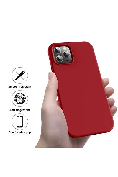 Generic Silicone Case Cover Compatible with iPhone 12 Pro Max , Ultra Slim Fit with Full Body Protection