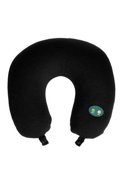 HALAMODO Women Travel Neck Pillow Men U-shaped Solid Color Head Pillows Battery Operated Ergonomic Head Massa
