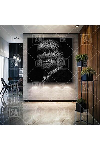 SML TABLO Obraćanje Mustafe Kemala Ataturka mladima, vertikalna slika na platnu