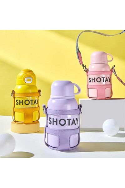 Shotay Turtle Kids Thermos Flask 520ml Lilac
